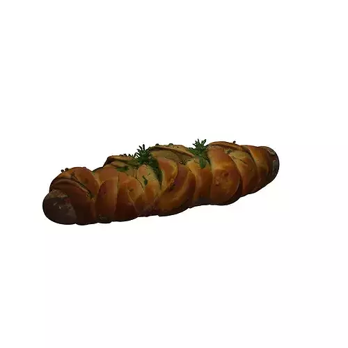 Artisan Bread Delight food 3D model 5