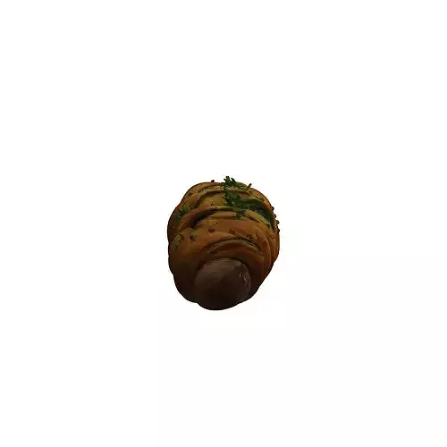 Artisan Bread Delight food 3D model 2