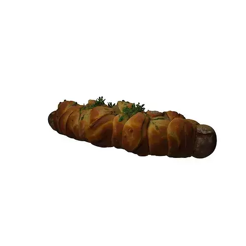 Artisan Bread Delight food 3D model 6