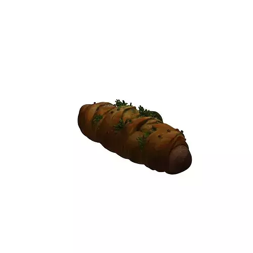 Artisan Bread Delight food 3D model 4