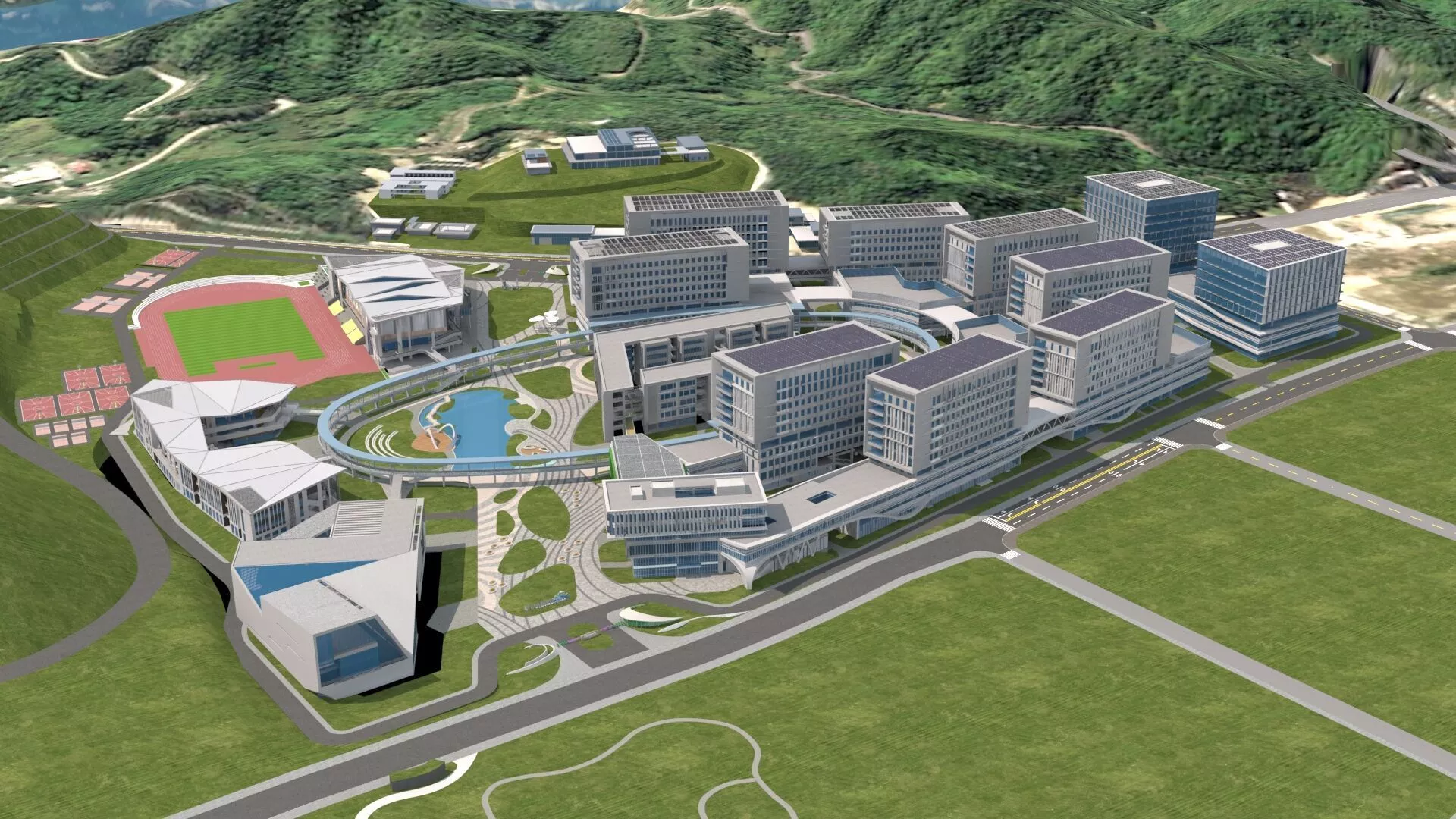 Shenzhen Ocean University Campus 3D model