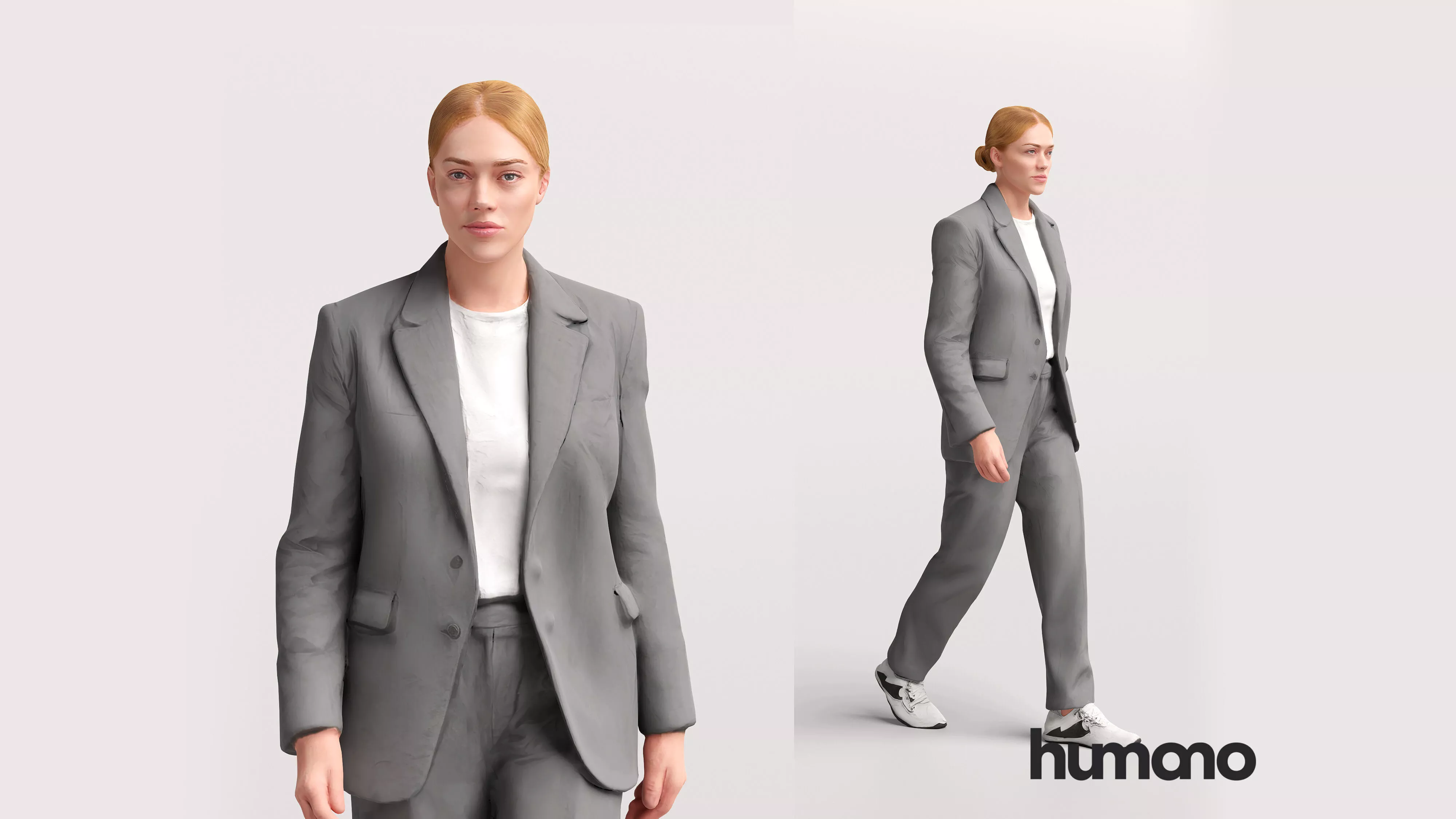 Humano Fashionable Walking Woman - 2607-001 3D model