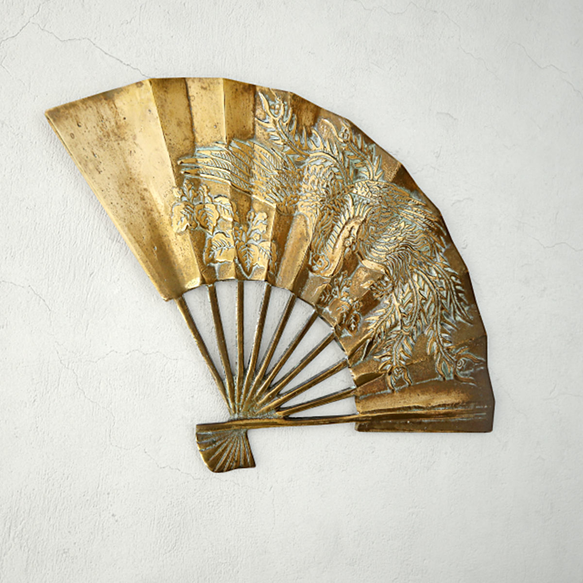 Asian Brass Fan 3D model_2