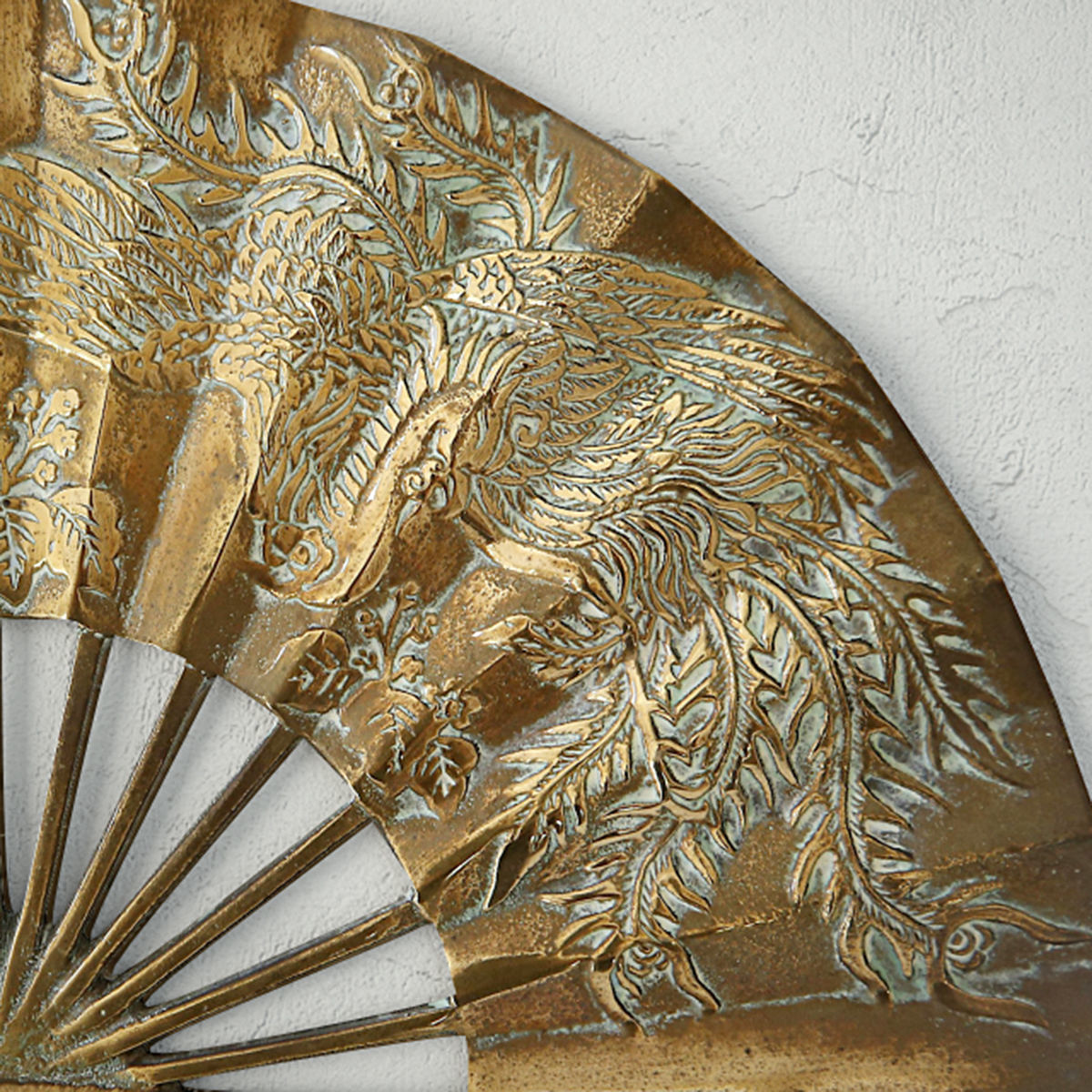 Asian Brass Fan 3D model_4