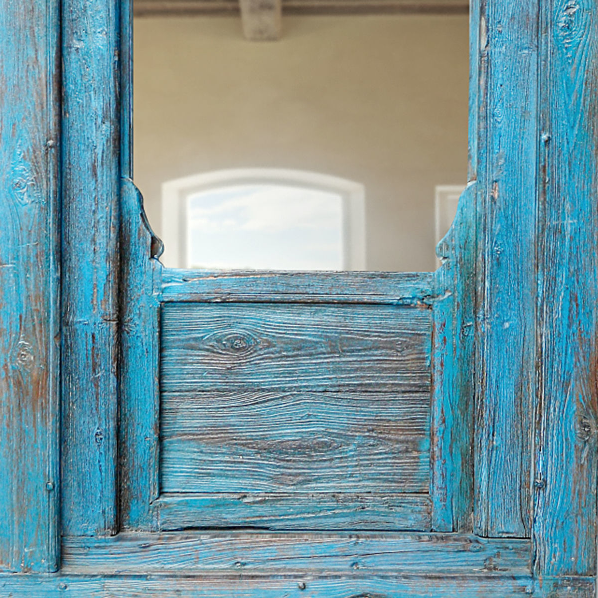 Jharokha Turquoise Blue Mirror 3D model_4