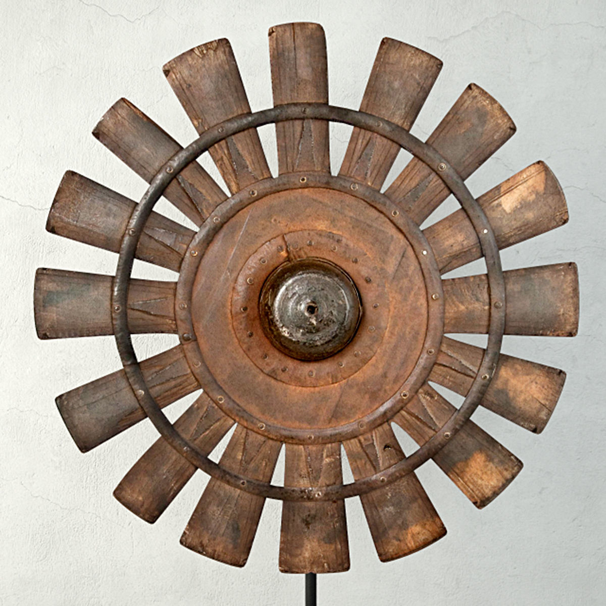 Wood Loom Wheel 3D model_4