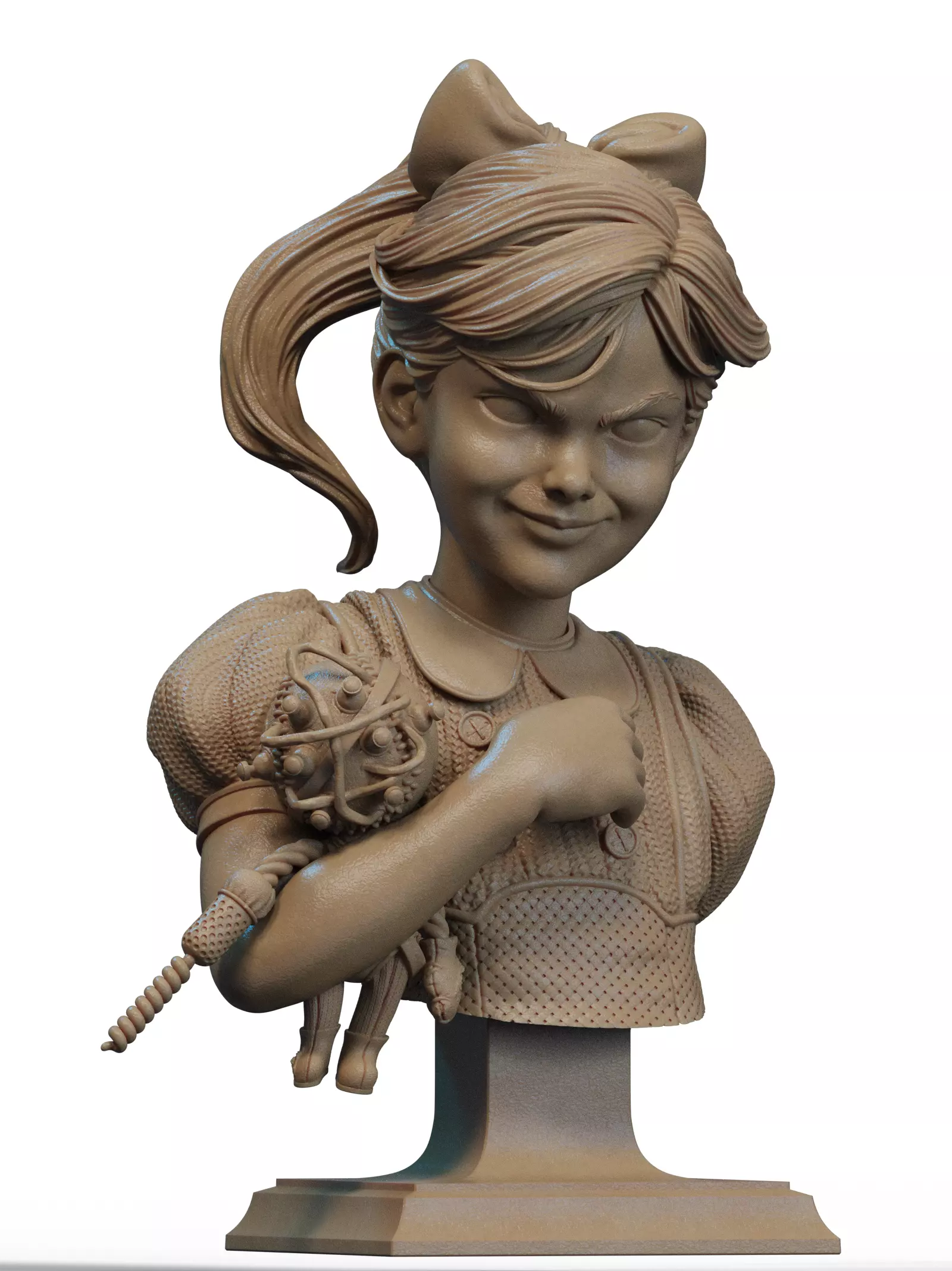 Big Daddy and Little Sister Bust 3D Print 3D print model