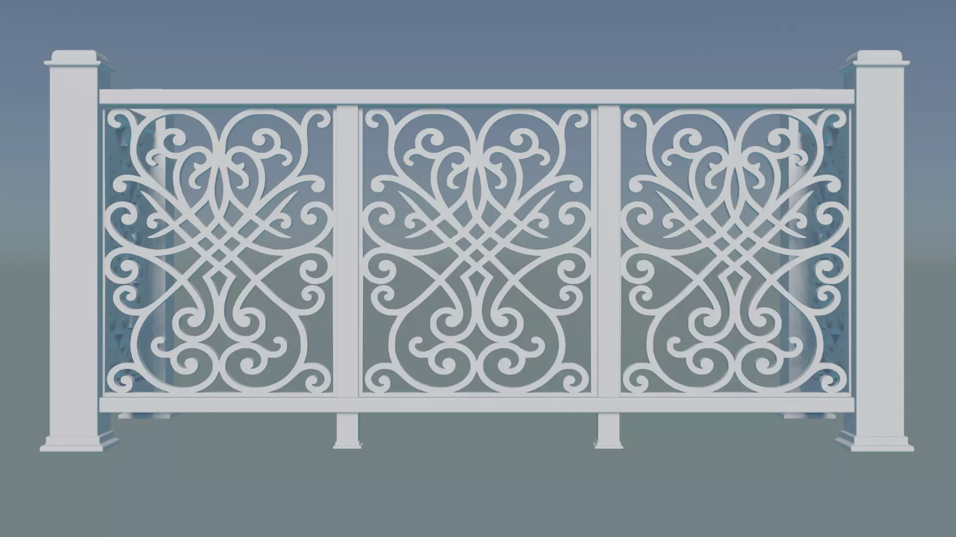 Railing - Balcony 3D print model