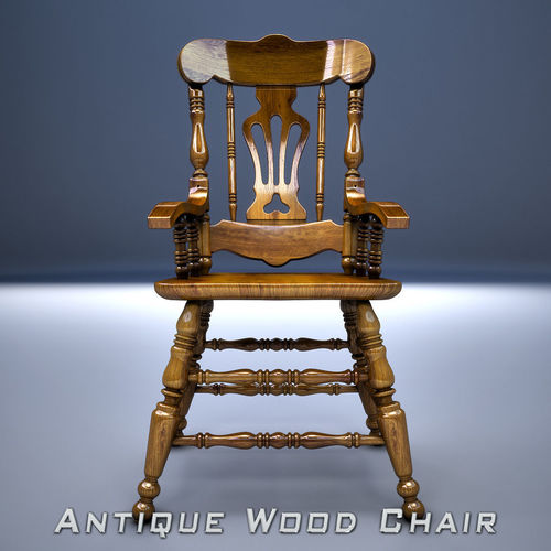 Wood Chair Free 3D model