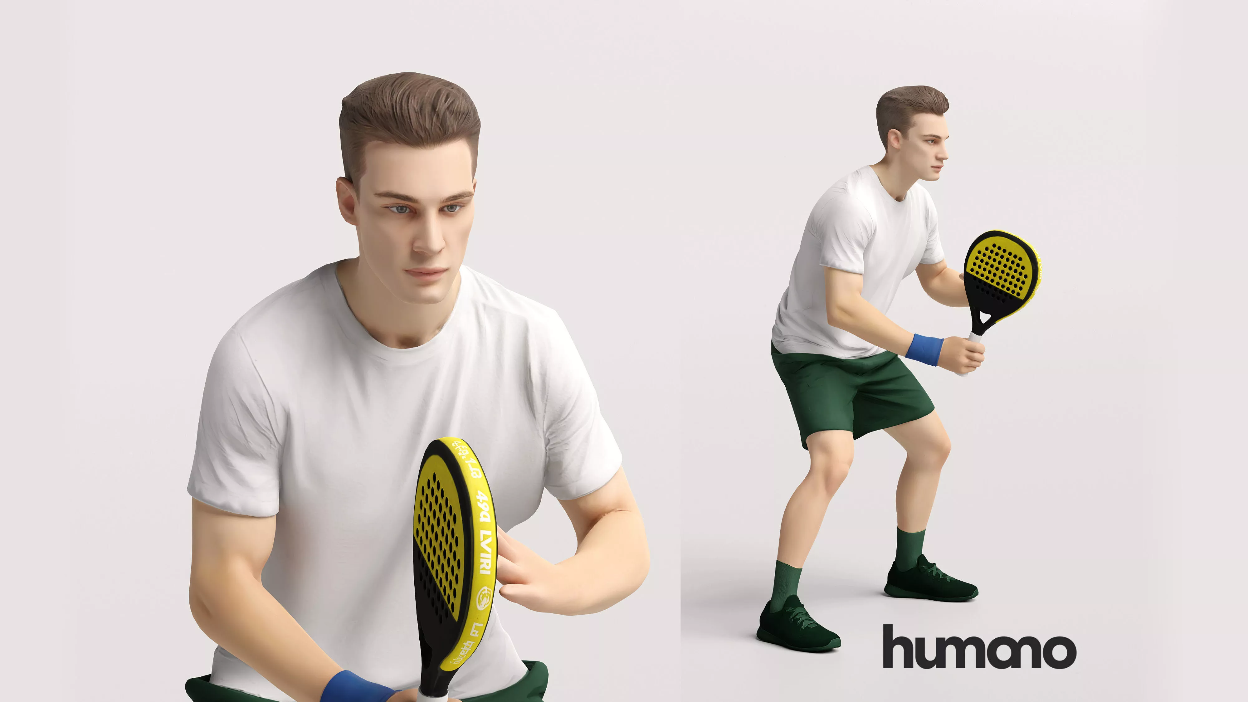 Humano Padel Player Man - 2703-004 3D model