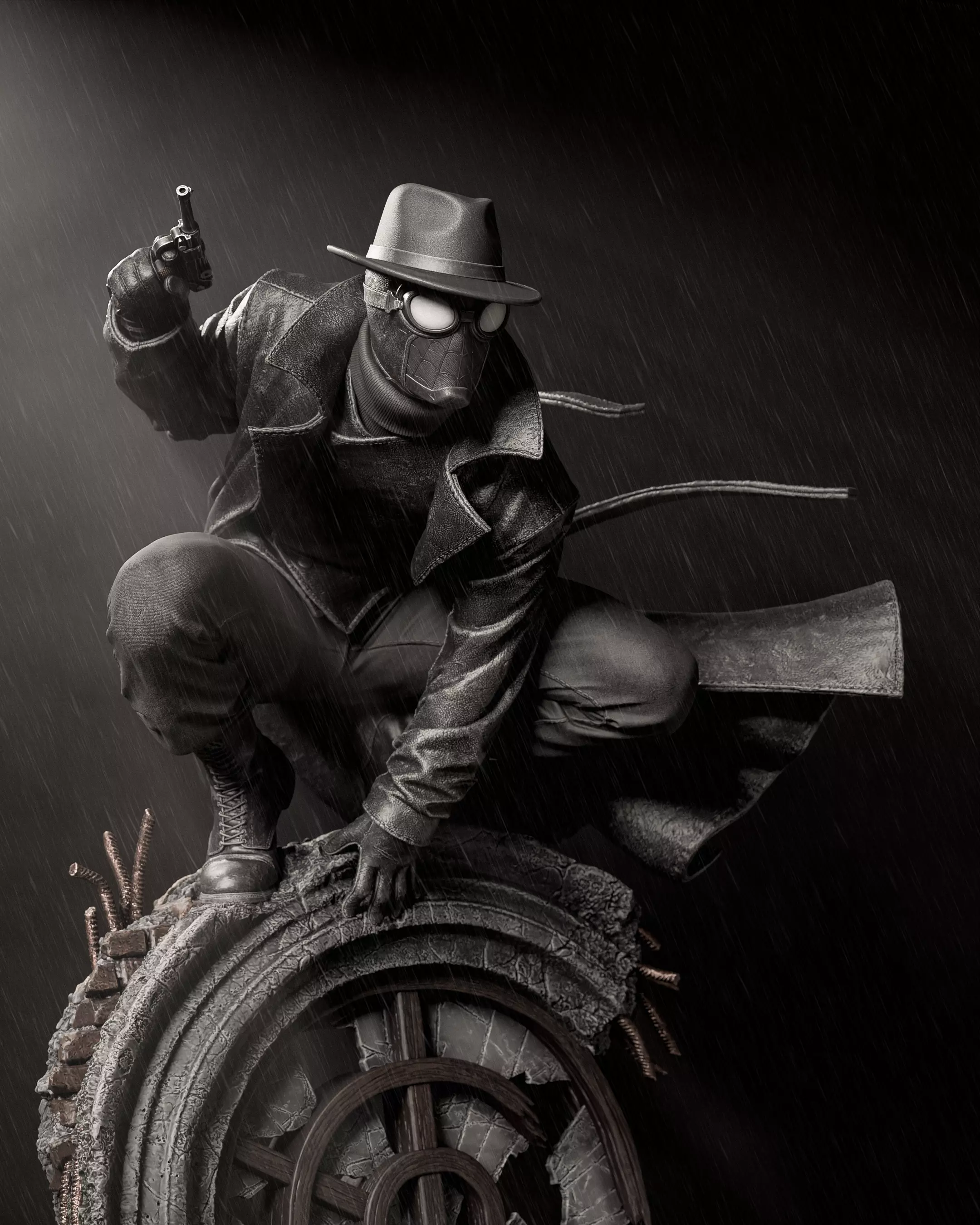 Spider Man Noir 3D Print 3D print model