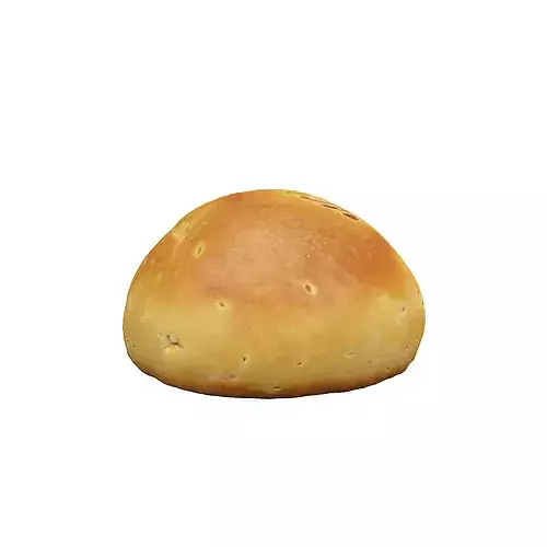 Golden Wheat Loaf food 3D model 2