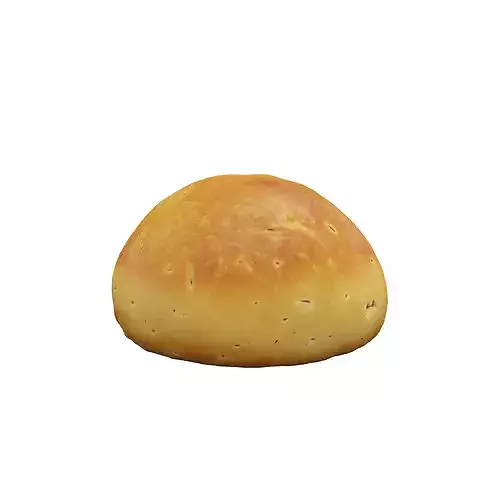 Golden Wheat Loaf food 3D model 4