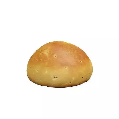 Golden Wheat Loaf food 3D model 5