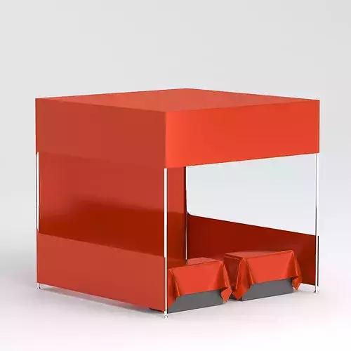 01 Display tent mockup Red
