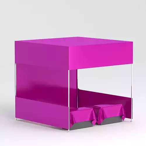 01 Display tent mockup Pink