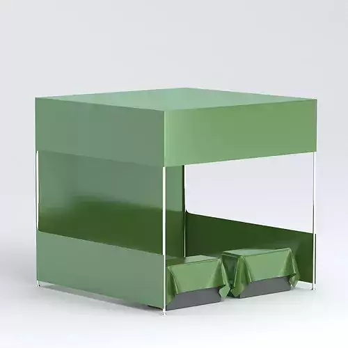 01 Display tent mockup Green