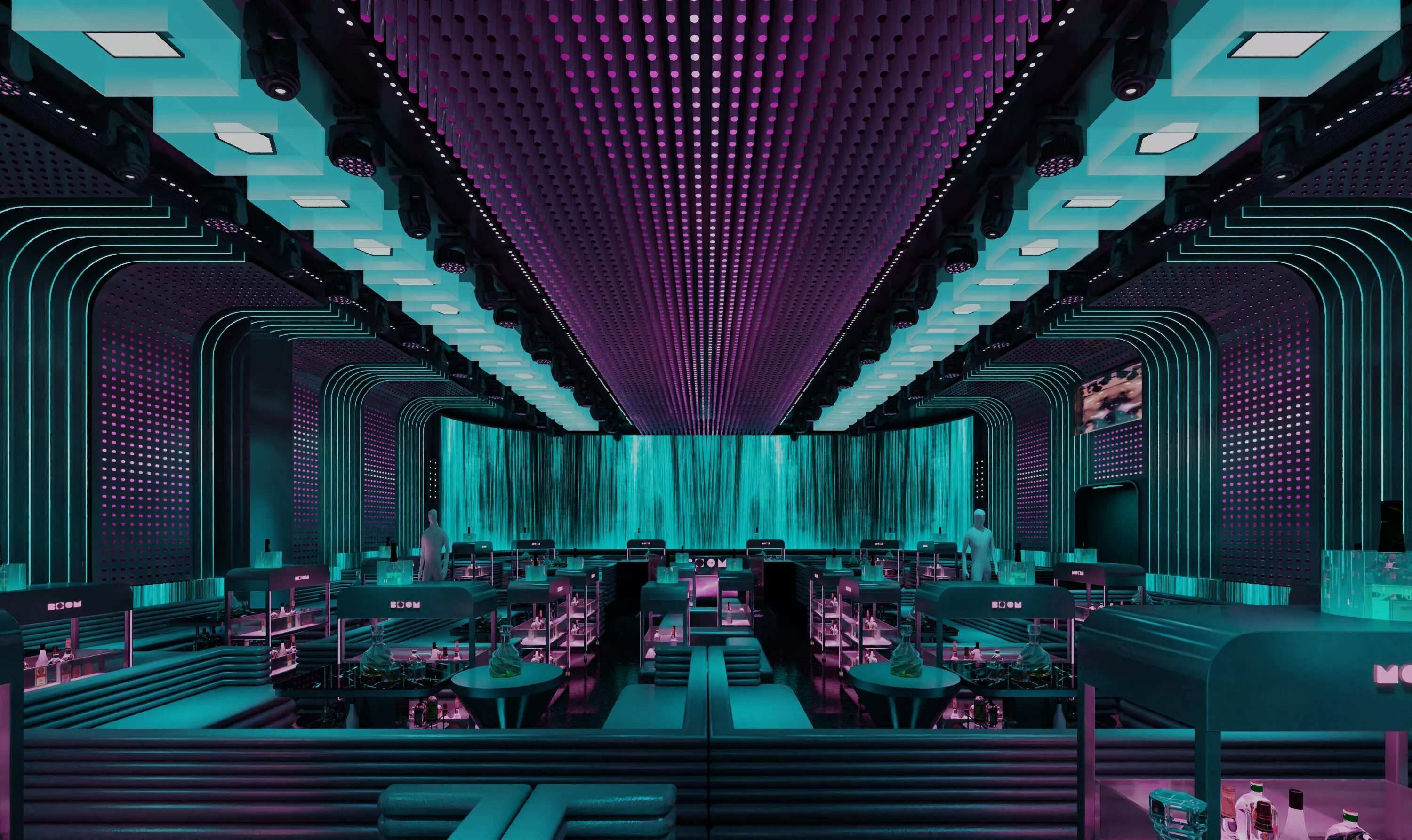 Contemporary Lounge Bar 3D model
