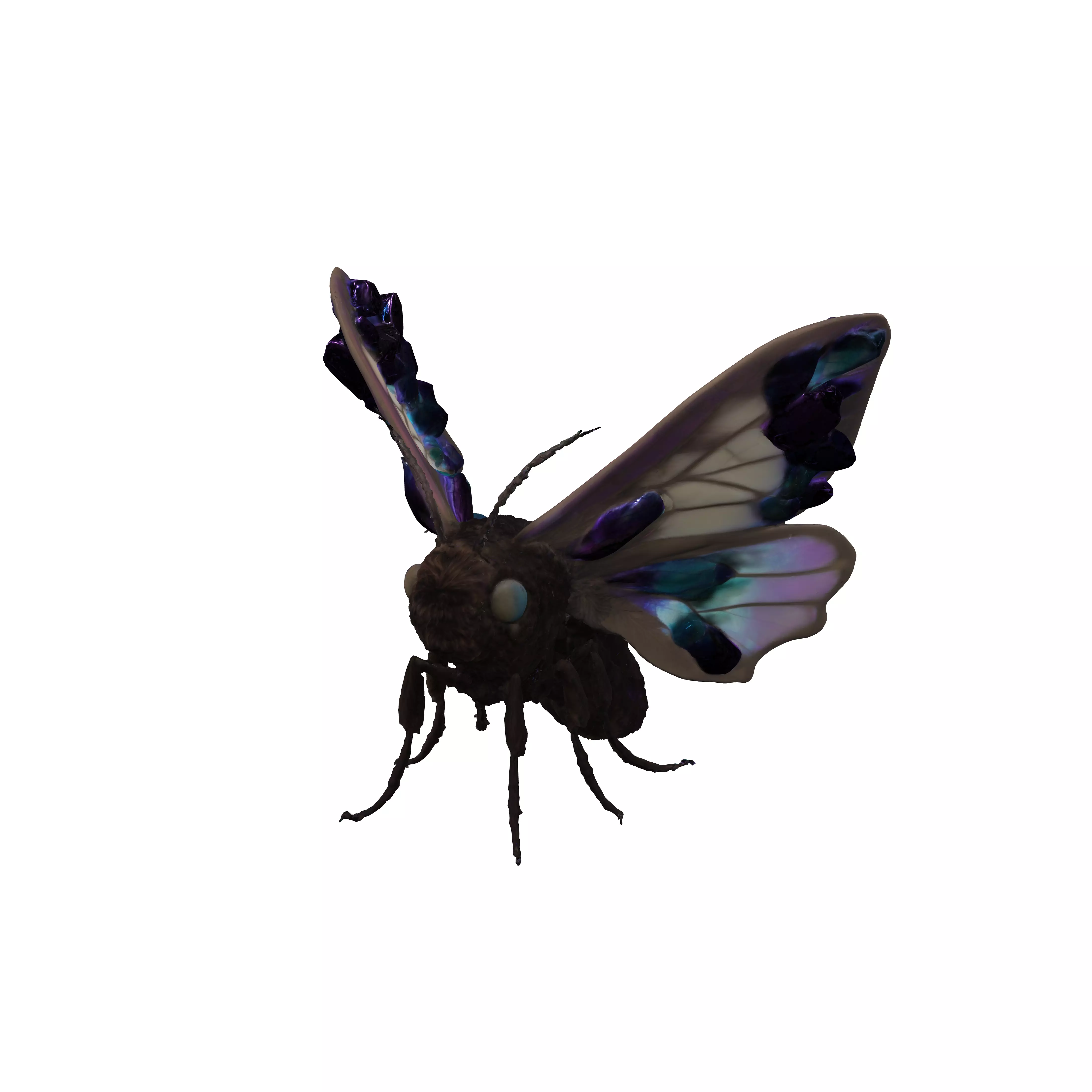 Crystalwing Moth PBR 3D model