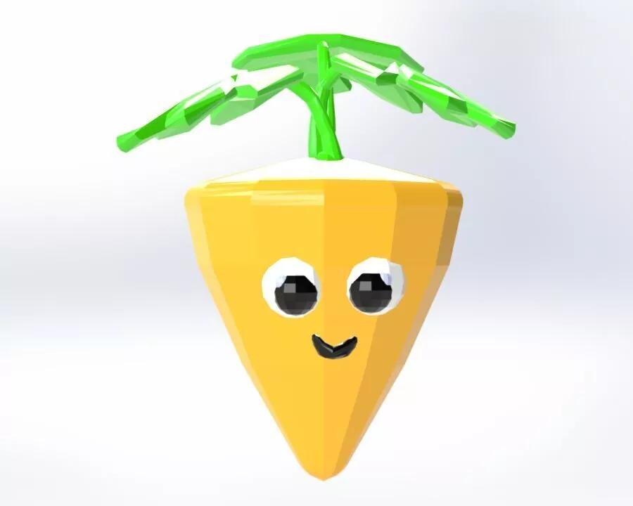 Cute Carrot 3D print model