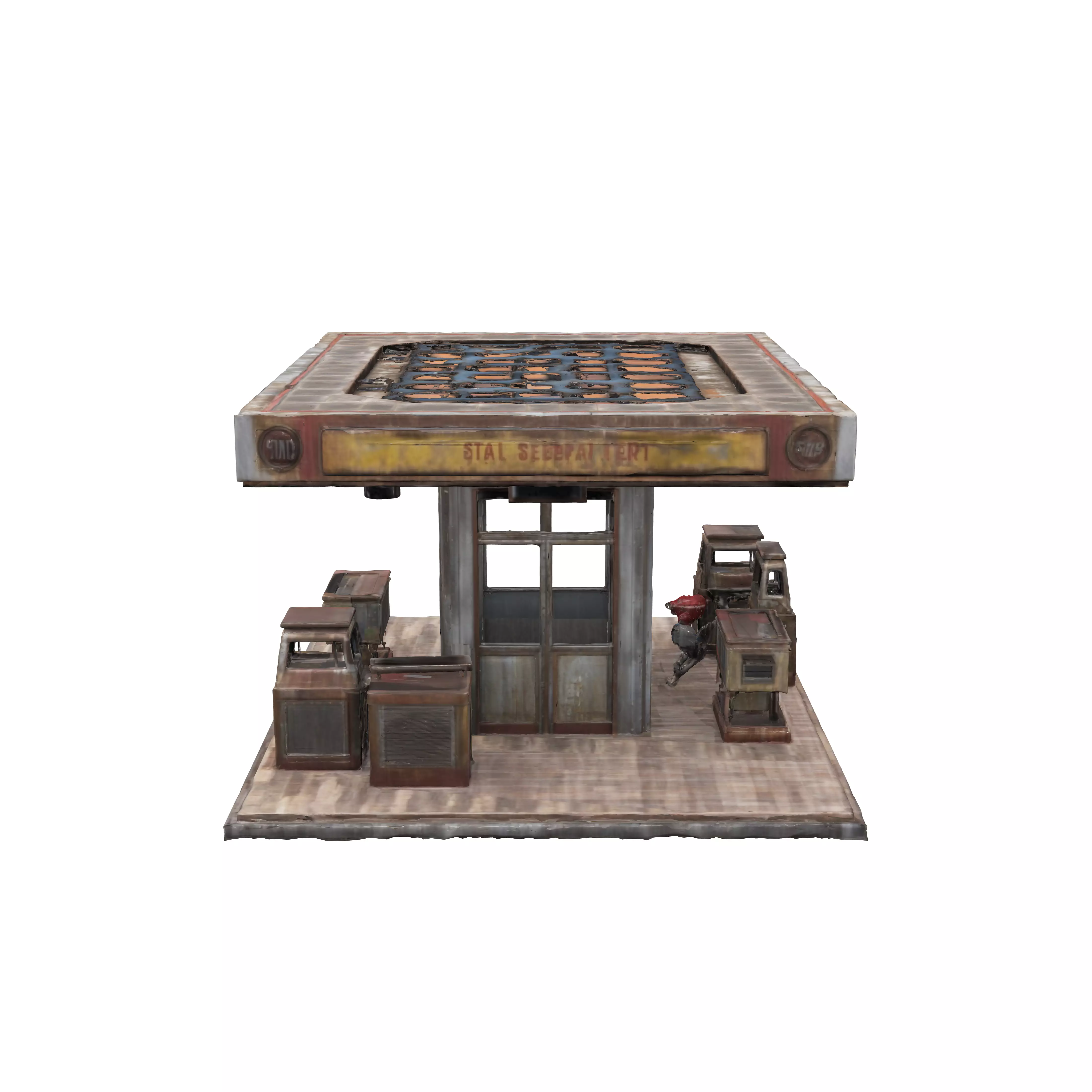 Old Gas Station 3D model