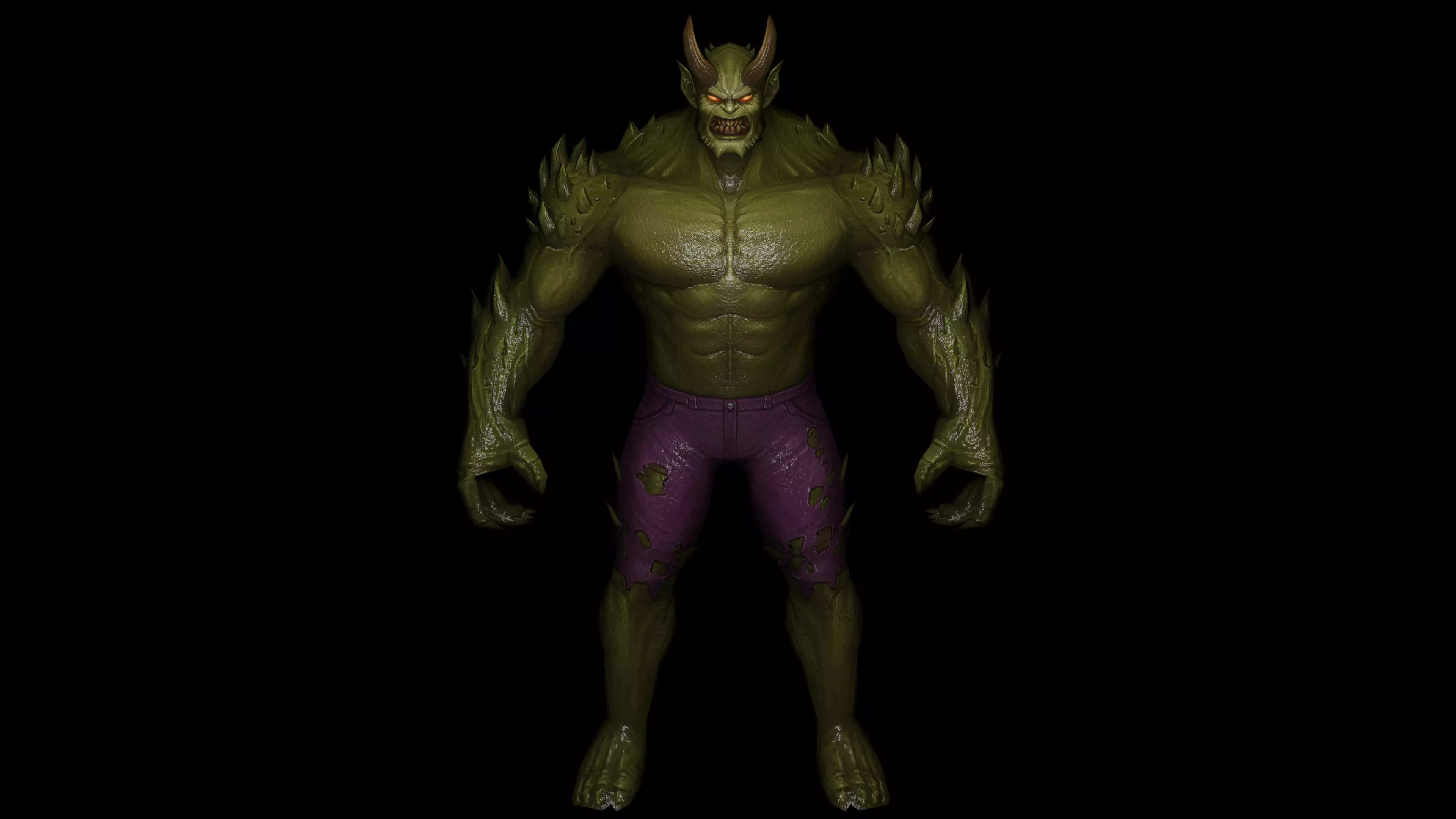 Green Goblin Low-poly 3D model