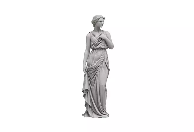 Elegant Greek Woman Statue - Classical Female Sculpture