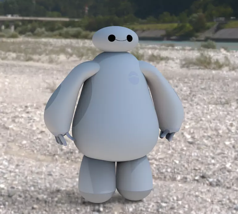 Baymax Stylized 3D Character Model 3D print model