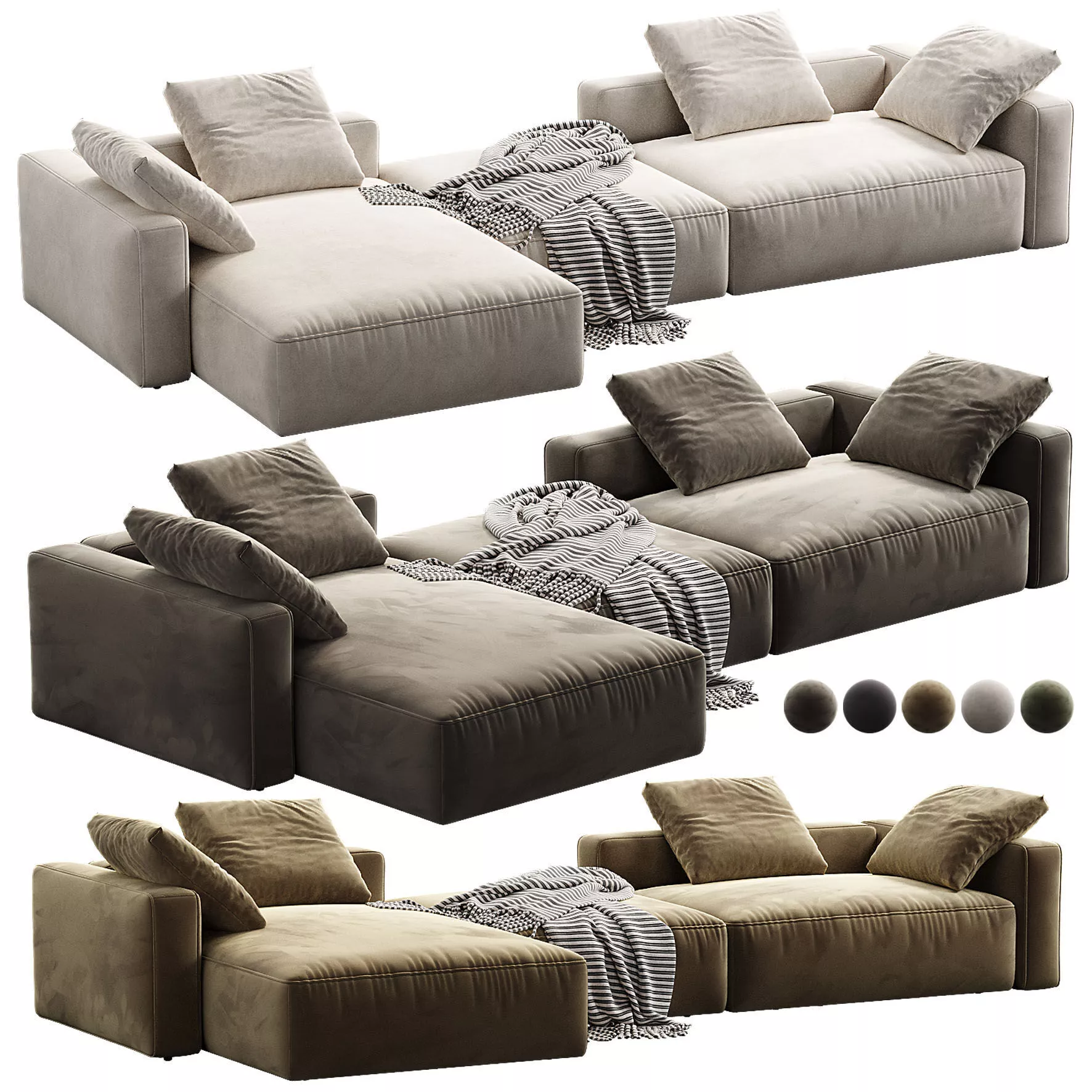 Bari Sofa By Costabella 3D model