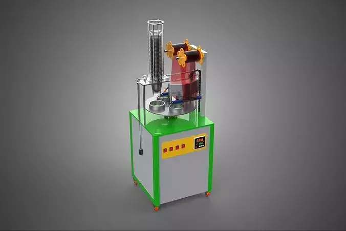 ROTARY PLASTIC FILM LID CUPS PACKING FILLER SEALER VFFS MACHINE 3D model