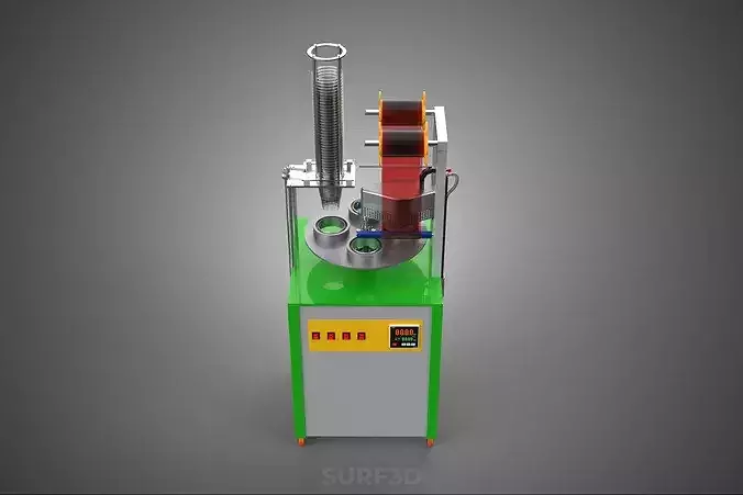 ROTARY PLASTIC FILM LID CUPS PACKING FILLER SEALER VFFS MACHINE 3D model 3