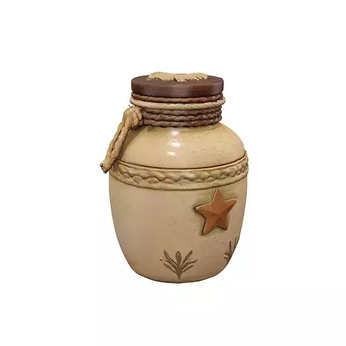Rustic Sheep Jar food 3D model 2