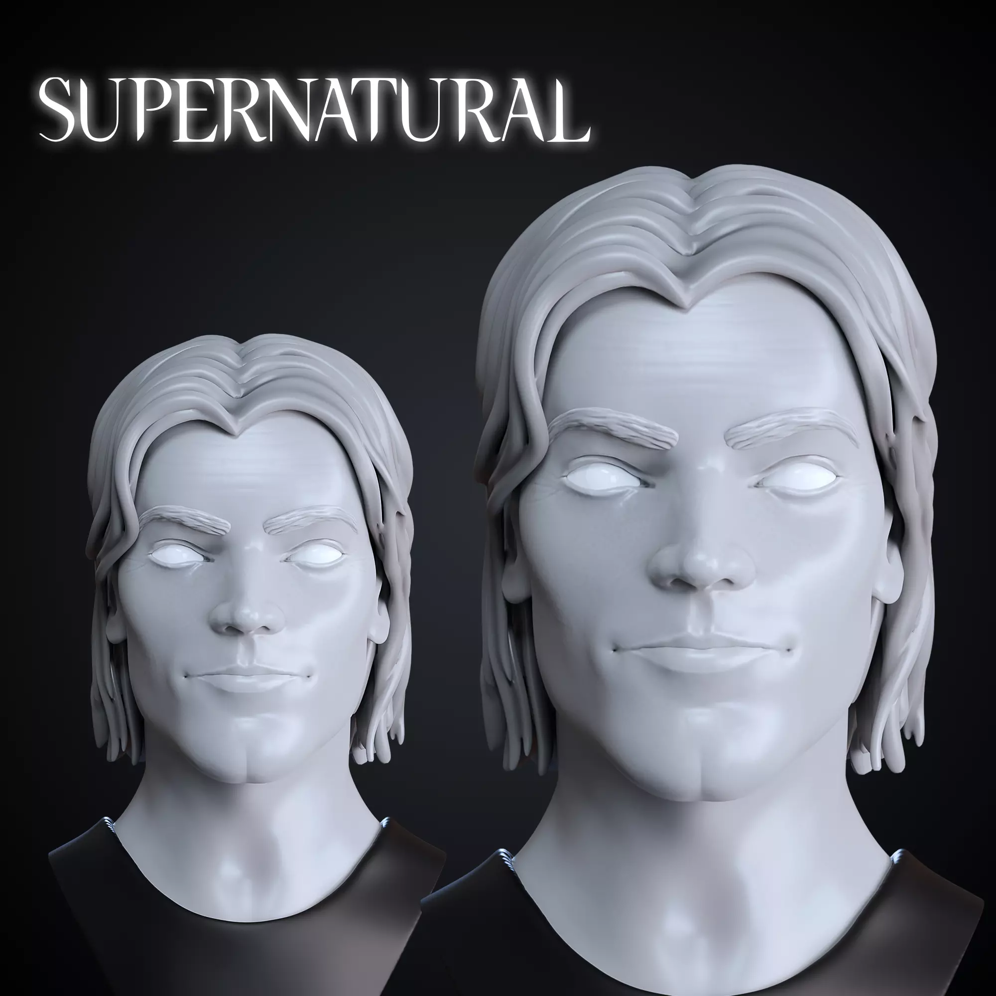 Sam Winchester Supernatural STL - 3D Printable Figure 3D print model