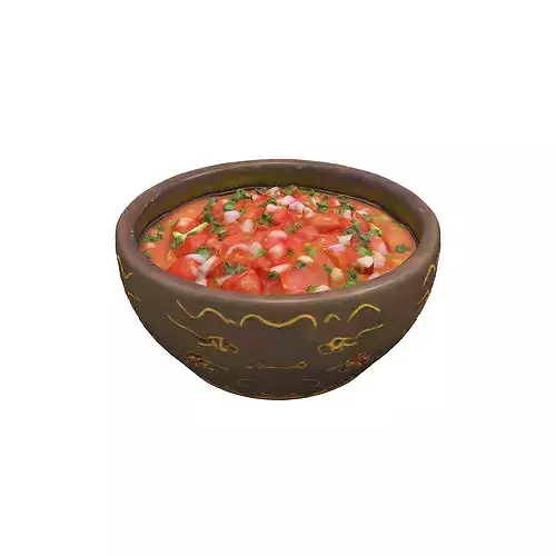 Salsa Delight food 3D model 7