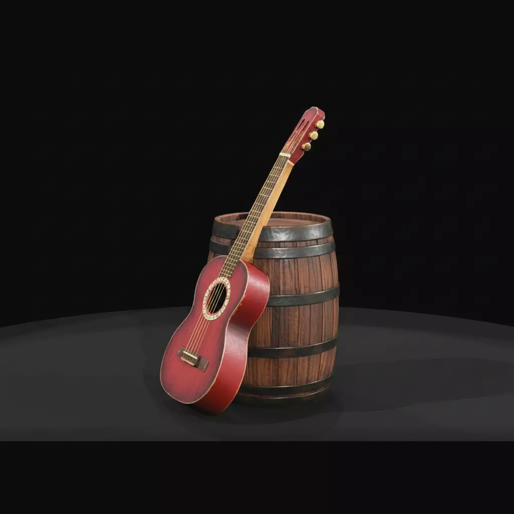 HO leaning against barrel estimated Printable STL 3D print model