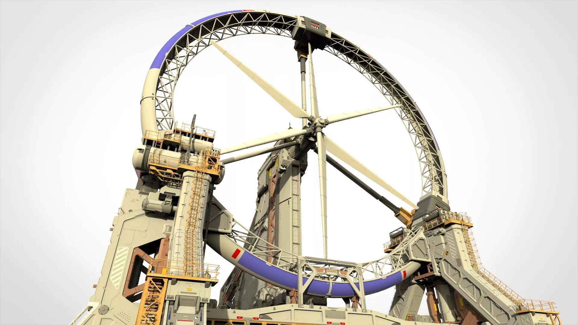 Sci-Fi Wind turbine 2 3D model