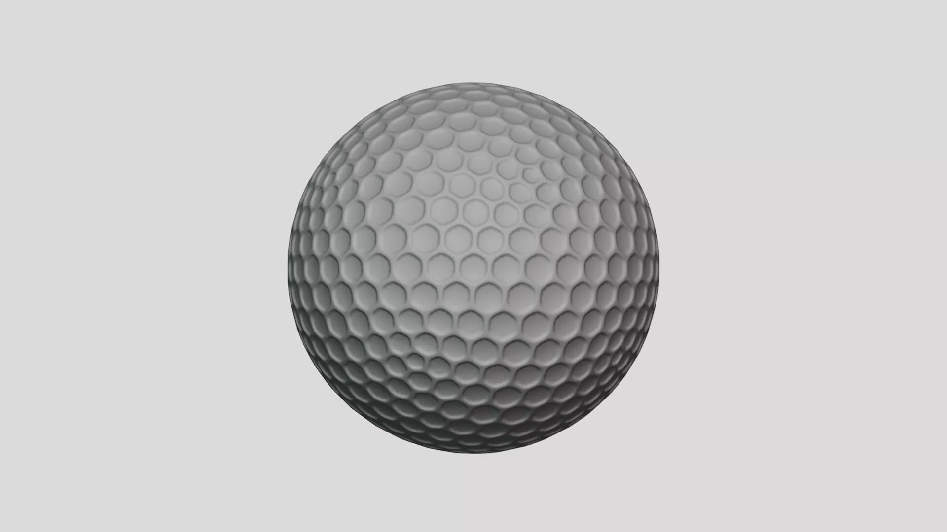 Golf Ball - Geometry Only No Textures No Materials 3D model