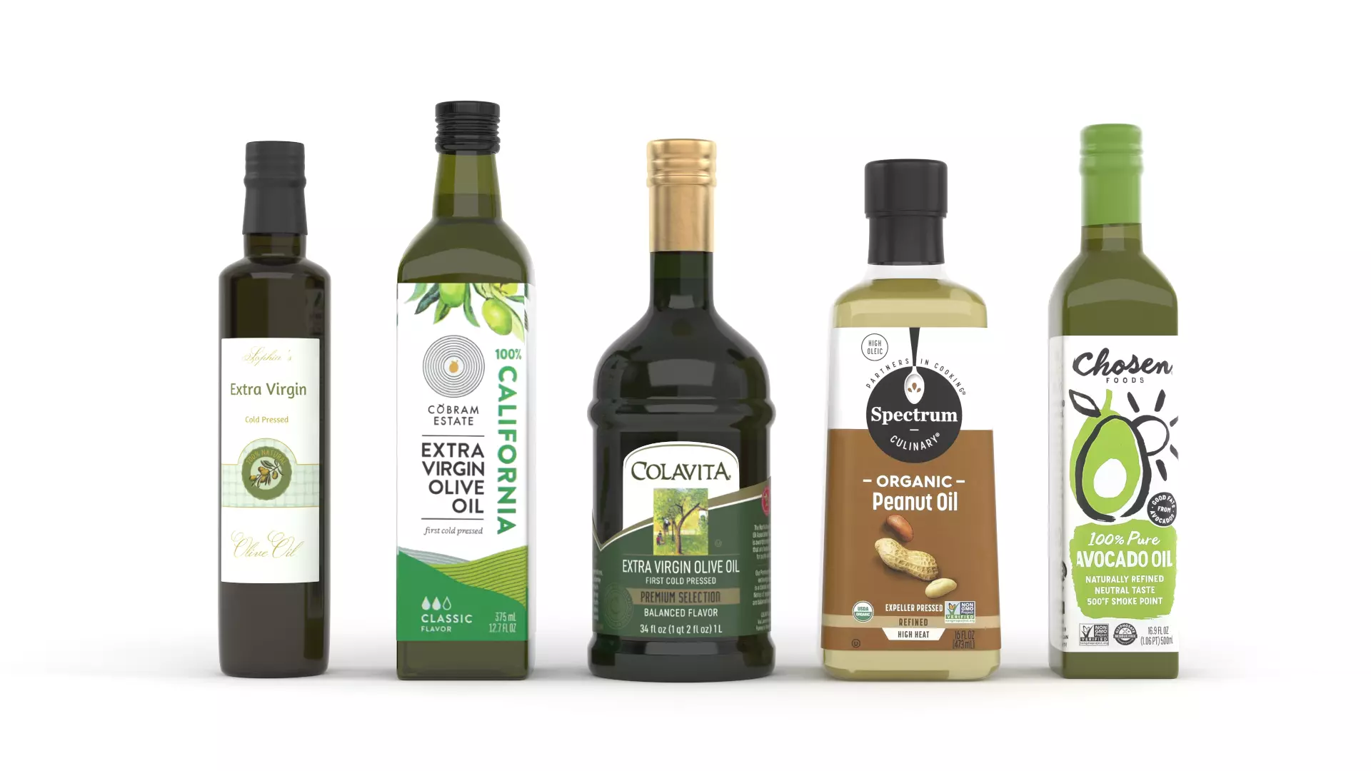 Olive Oil Set 3D model