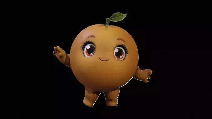 Chibi Fruit Orange Two