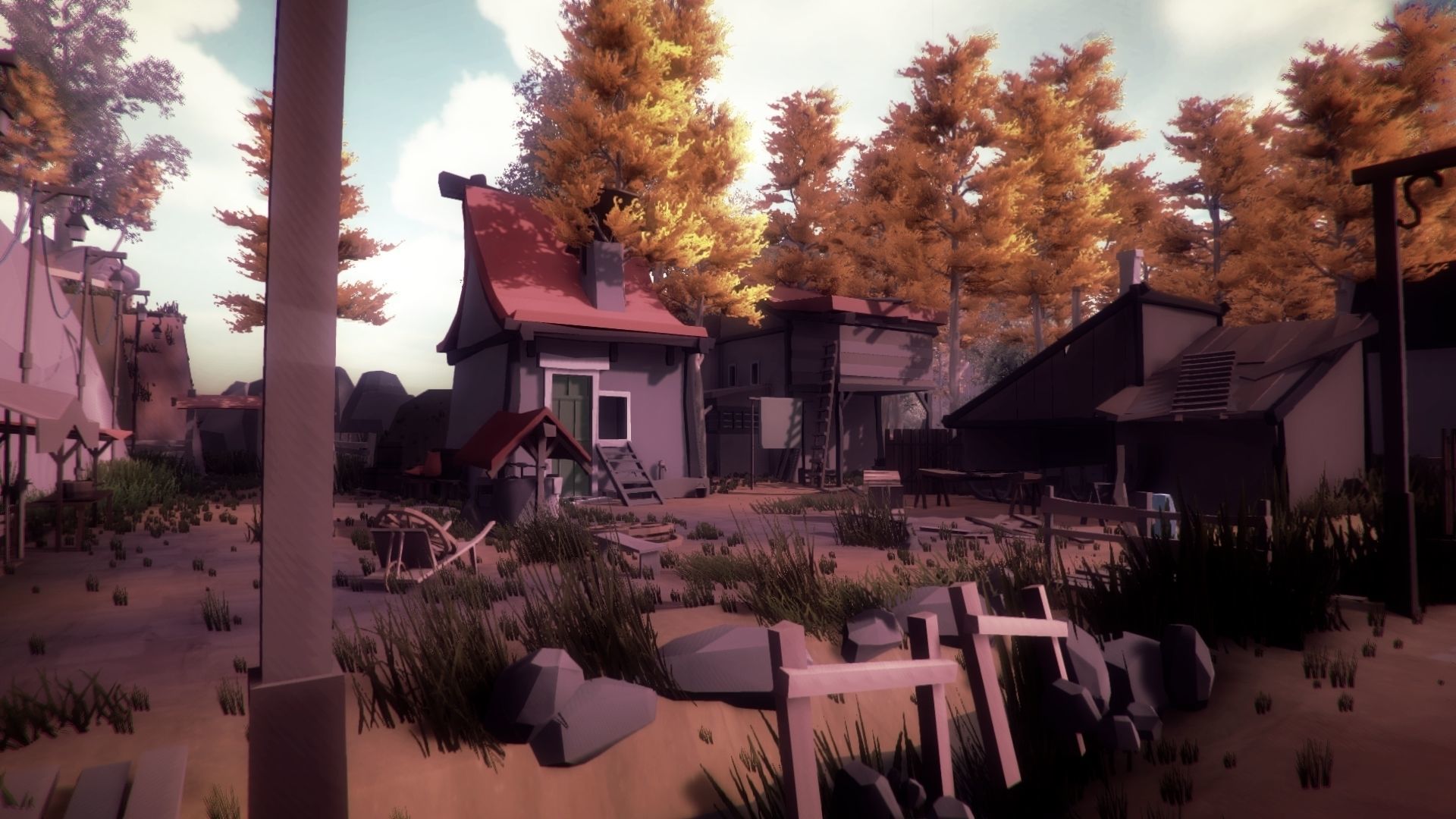 The Village and City of 18th Century Pack Low-poly 3D model_71