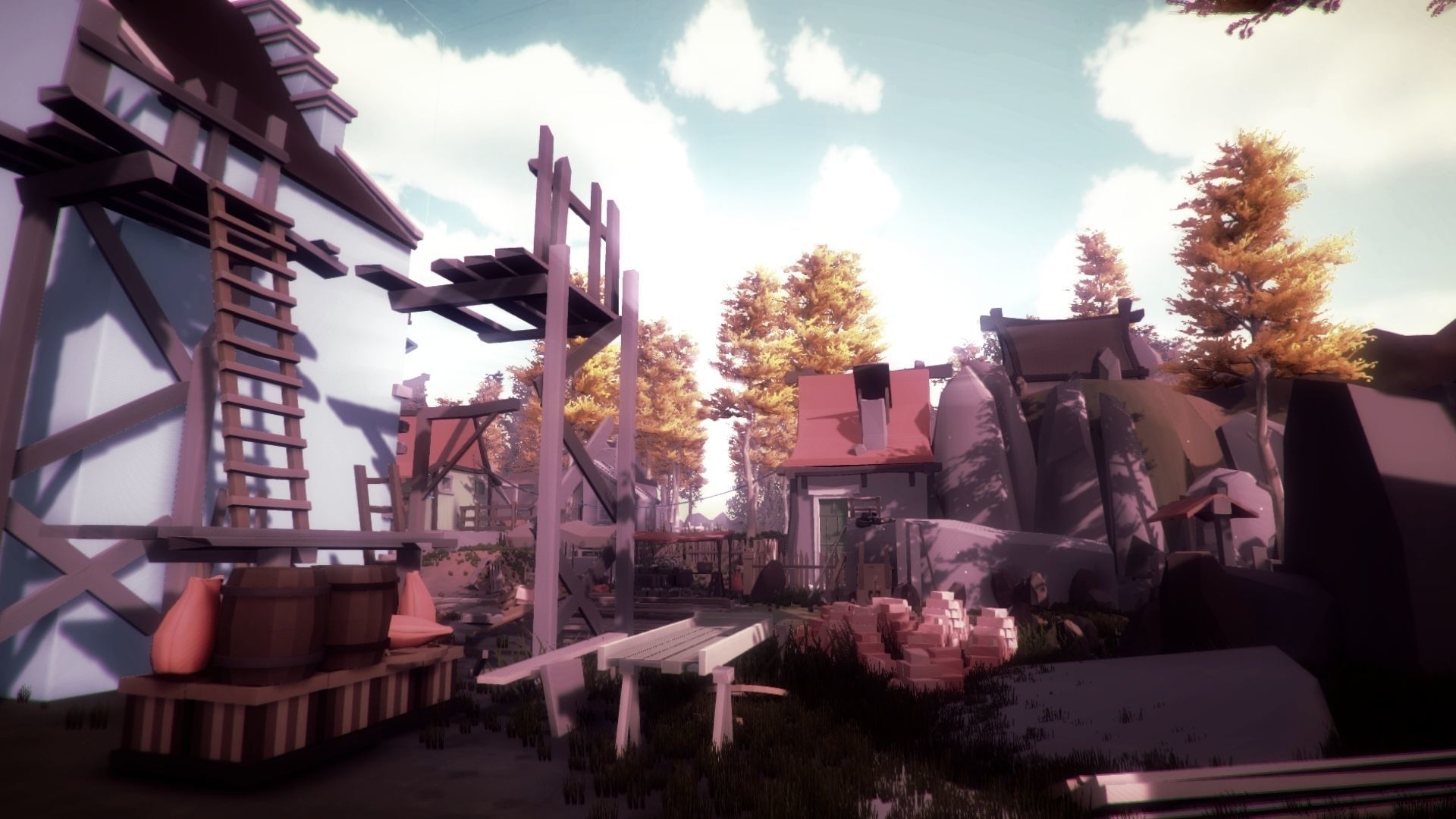 The Village and City of 18th Century Pack Low-poly 3D model_61