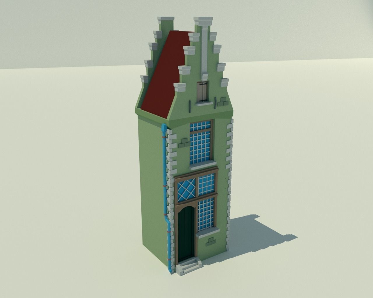 The Village and City of 18th Century Pack Low-poly 3D model_17