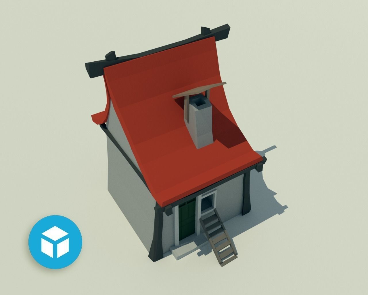 The Village and City of 18th Century Pack Low-poly 3D model_50