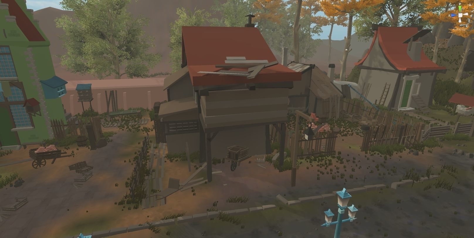 The Village and City of 18th Century Pack Low-poly 3D model_27