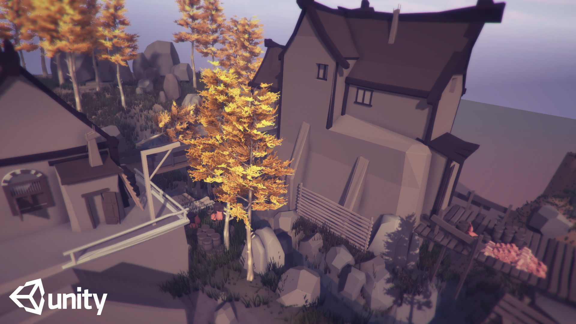 The Village and City of 18th Century Pack Low-poly 3D model_40