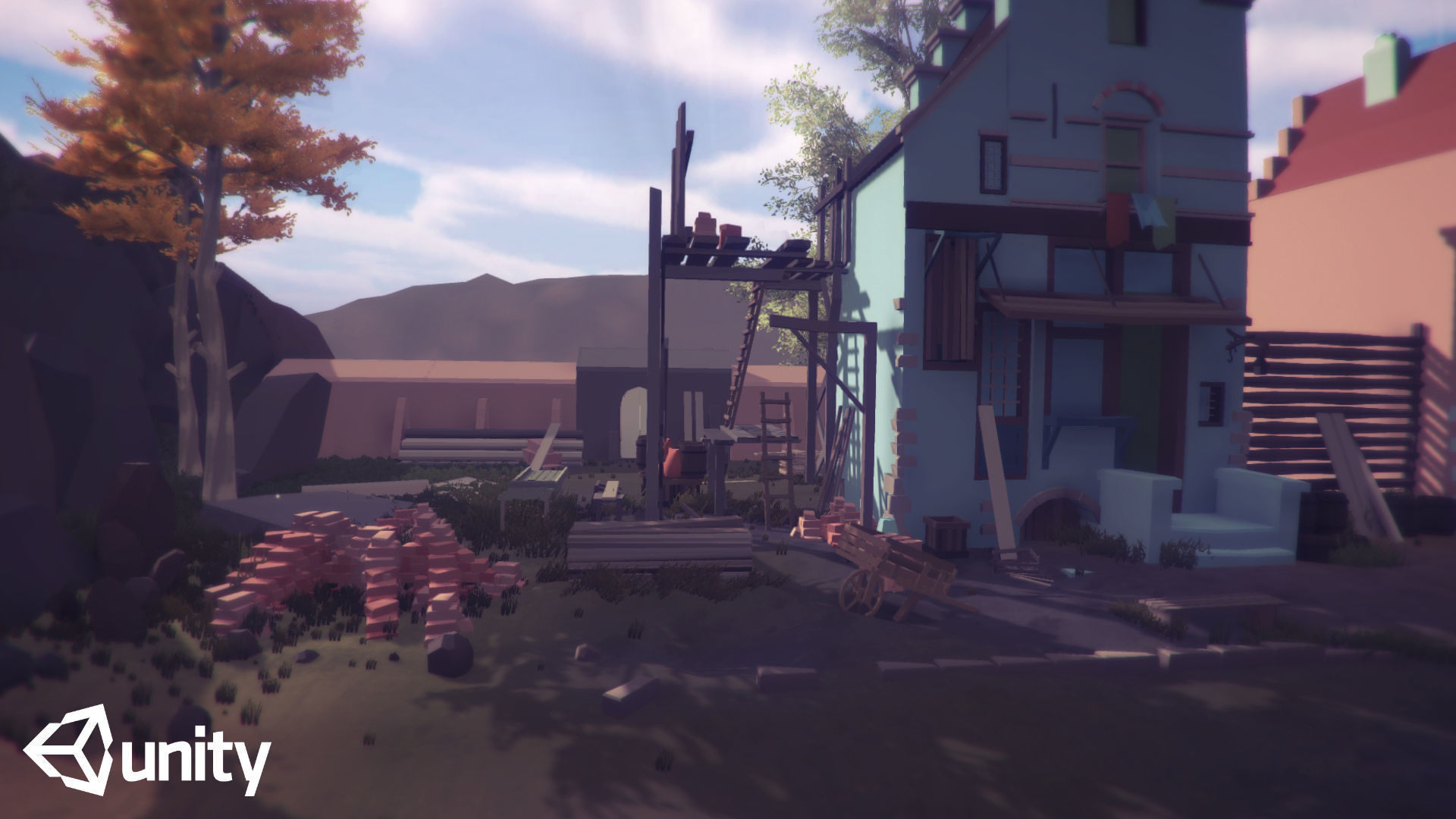 The Village and City of 18th Century Pack Low-poly 3D model_36