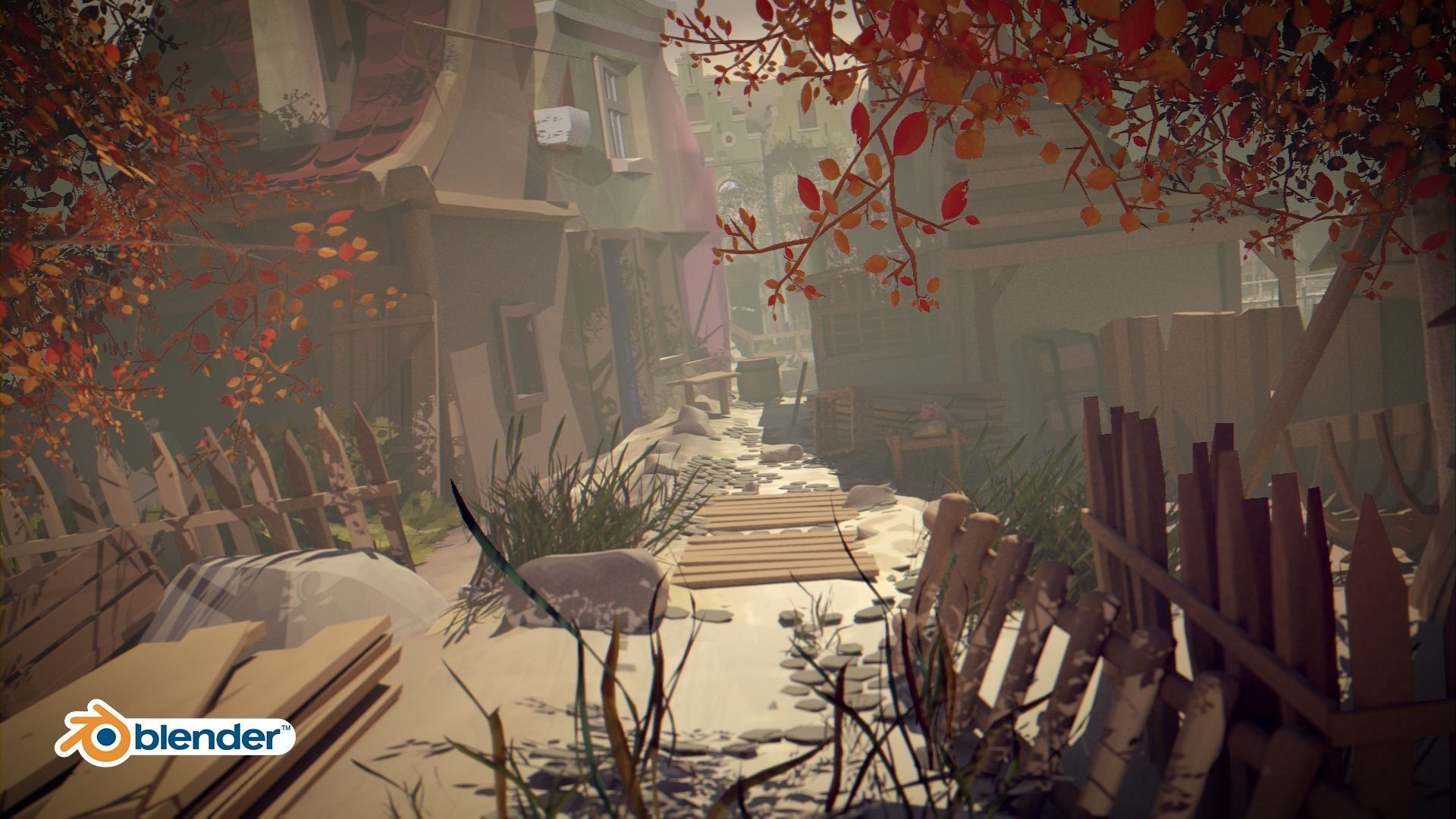 The Village and City of 18th Century Pack Low-poly 3D model_20