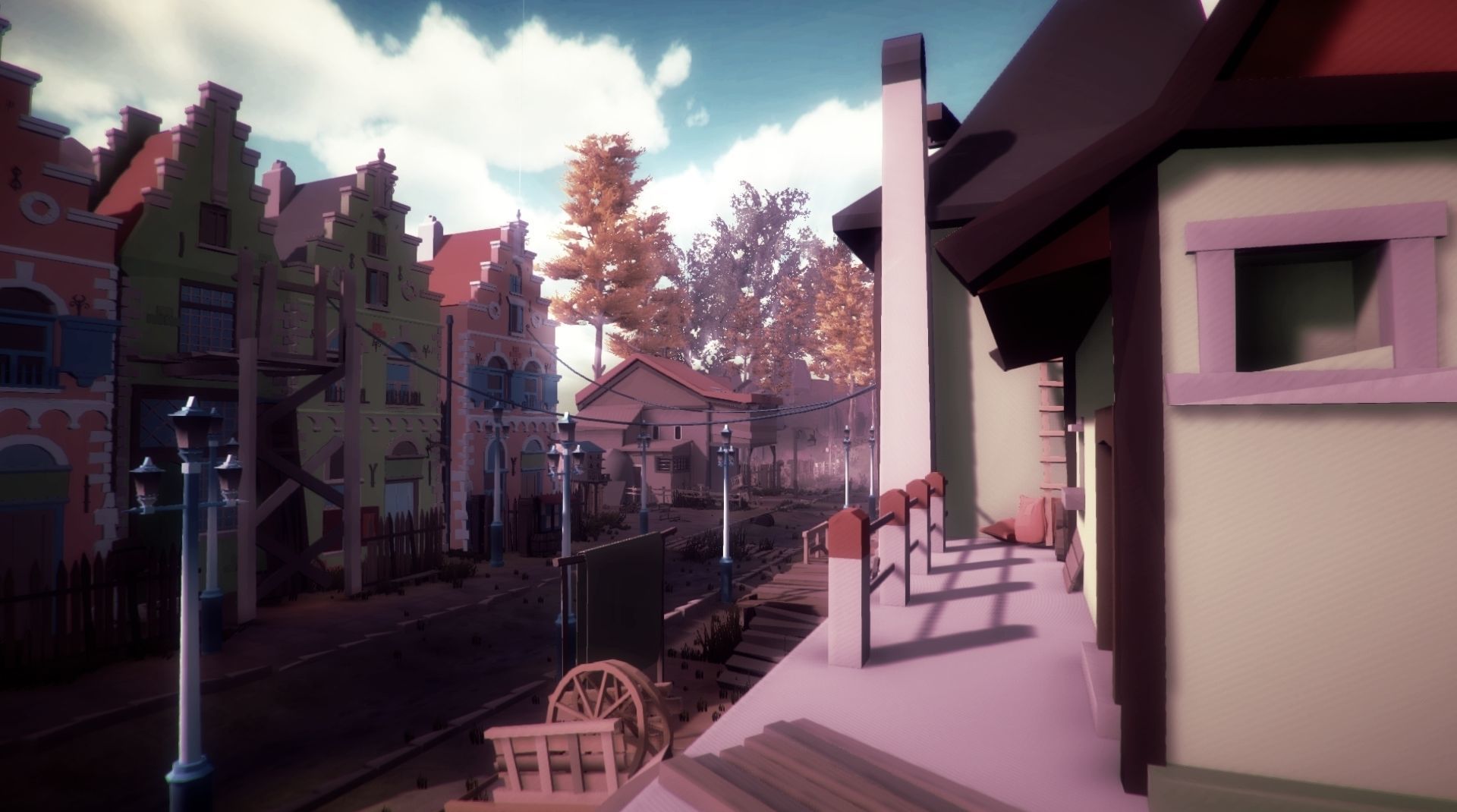 The Village and City of 18th Century Pack Low-poly 3D model_64