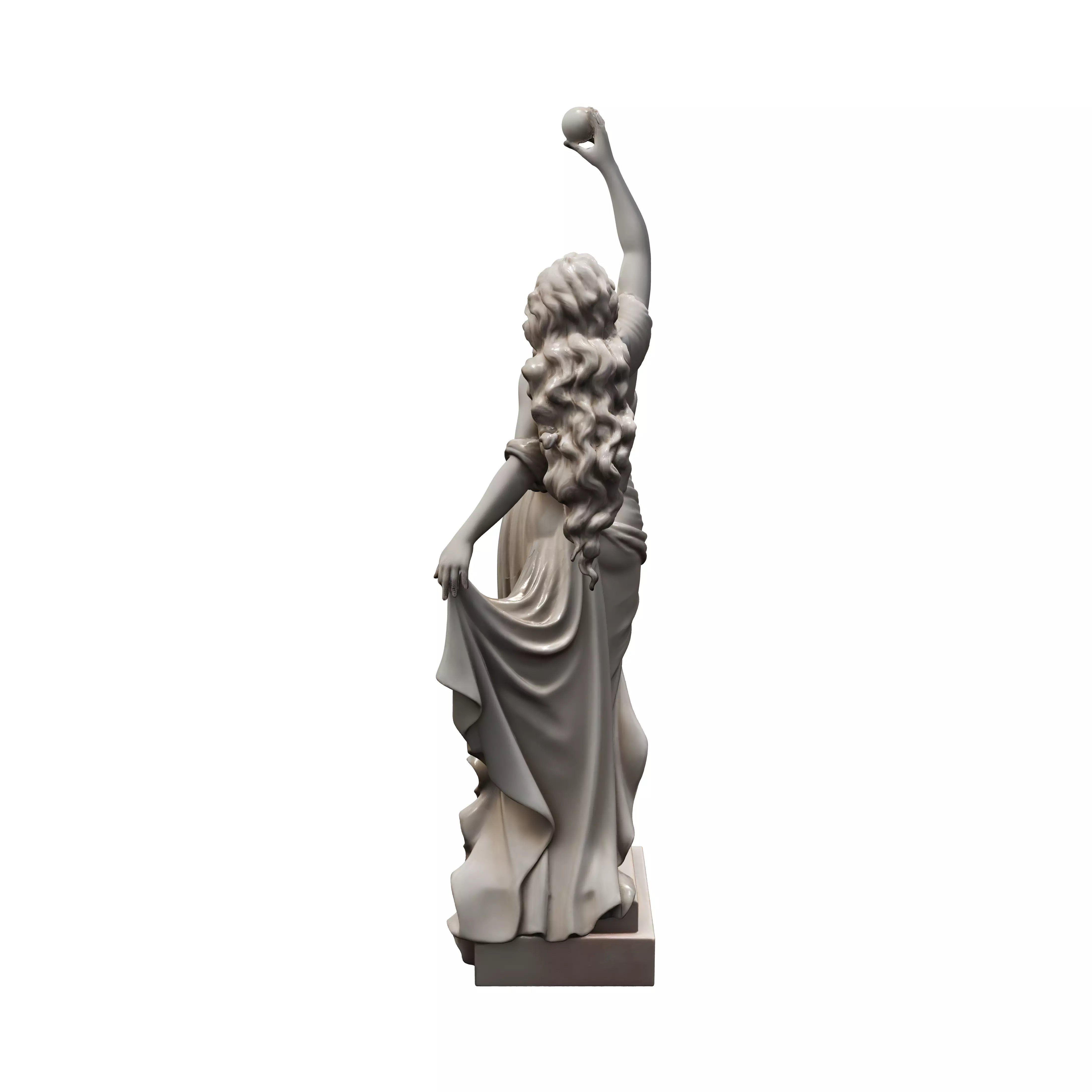 Marble statue of Idun Norse goddess of youth sculpted from a ... 3D model