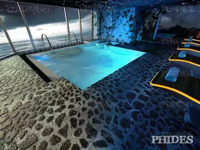 Swimming pool 3 night and day